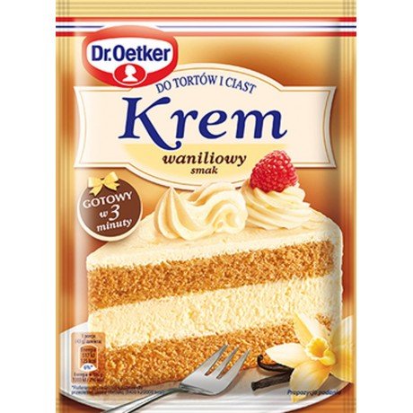 R10 Dr.Oetker Krem do Tortow i Ciast Smak Waniliowy (20x120g)