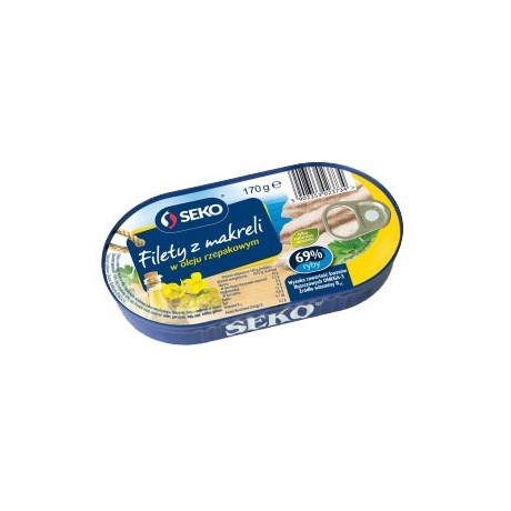 K63 Seko Filety z Makreli z Oleju Rzepakowym (10x170g)