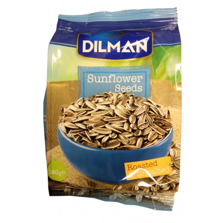O11Dilman Black Sunflower Seeds Roasted&Unsalted (10x180g)