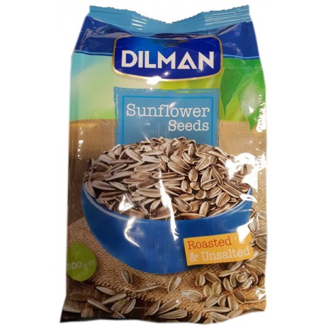 O13 Dilman Black Sunflower Seeds Roasted&Unsalted (12x300g)