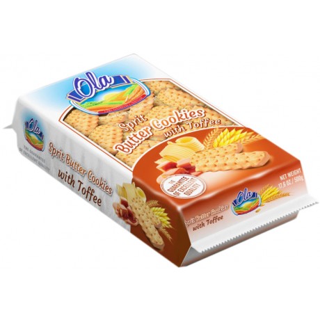 W56 Ola Ciasteczka Maslane z Polewa Toffi  (10x500g)