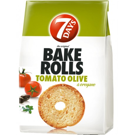 T37 7 Days Bake Rolls Tomato, Olive&Oregano (12x160g)