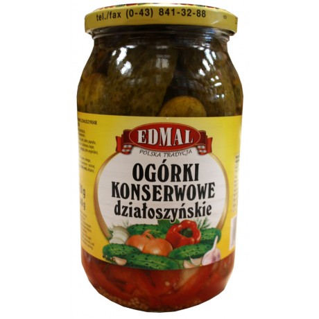 F88 Edmal Ogorki Konserwowe Dzialoszynskie (8x820g)
