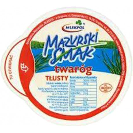 B42 Mlekpol Mazurski Smak Twarog Tlusty (8x275g)