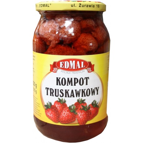F114 Edmal Kompot Truskawkowy (8x940g)