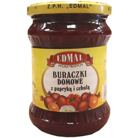 F133 Edmal Buraczki Domowe z Papryka i Cebula (10x460g)