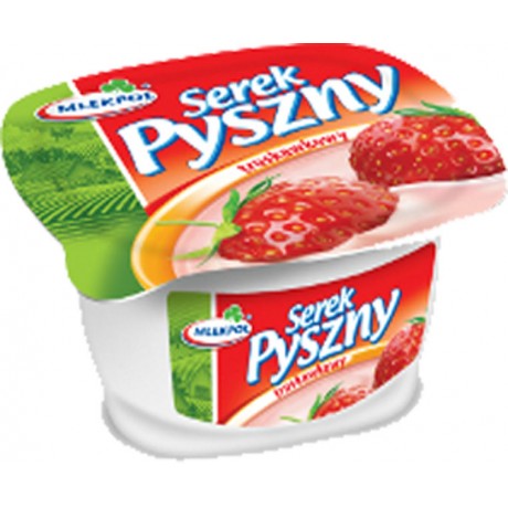 B83 Mlekpol Serek Pyszny Truskawkowy (12x140g)