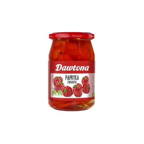 F193 Dawton Papryka Cwiartki Konserwowa (6x500G)