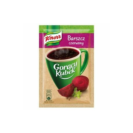 J29 KNORR ZUPA GORACY KUBEK BARSZCZ CZERWONY (34X14G)