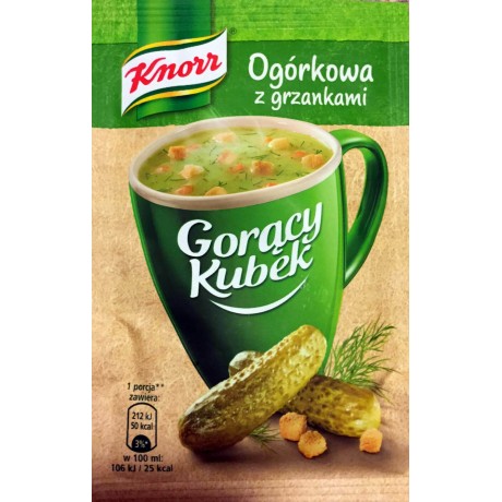 J23 Knorr Zupa Goracy Kubek Ogorkowa z Grzankami (40X13G)