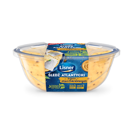 C7 Lisner Sledz Atlantycki w Sosie Musztardowym (6x280g)