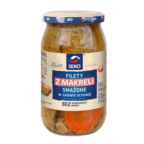 C9 Seko Filety z Makreli Smazone w Zalewie Octowej (6x800g)