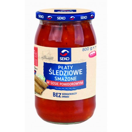 C30 Seko Platy Sledziowe Smazone w Sosie Pomidorowym (6x800g)