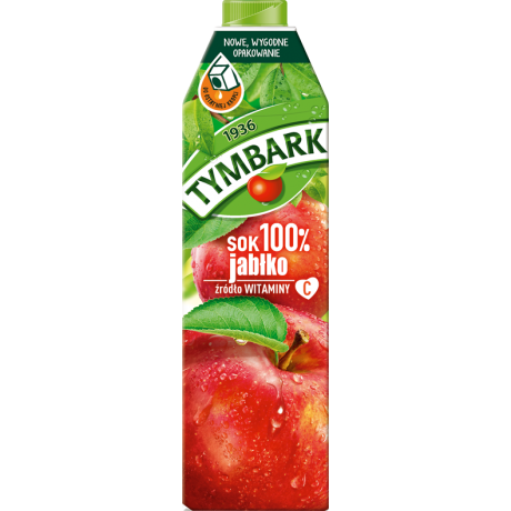 D67 Tymbark Sok 100% Jablkowy (12x1L)