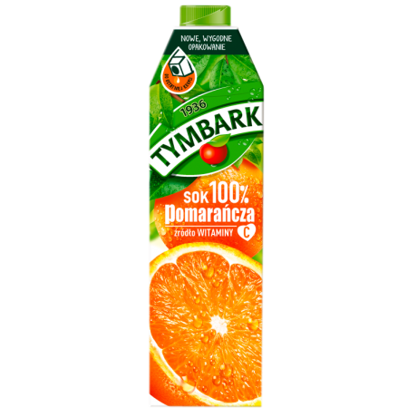 D68 Tymbark Sok 100% Pomarancza (12x1L)