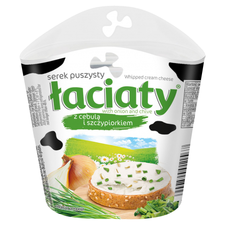 B79 Laciaty Serek Puszysty z Cebula i Szczypiorkiem (12x150g)