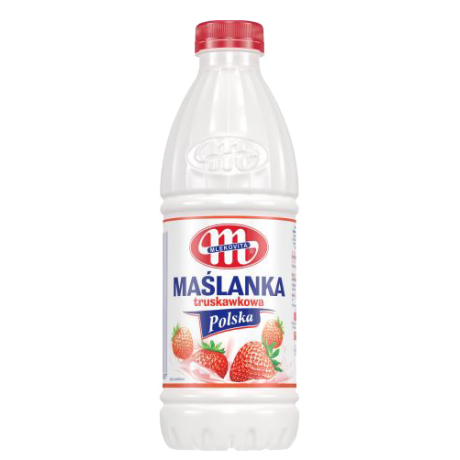 B125 Mlekovita Maslanka Truskawkowa Polska (6x1L)