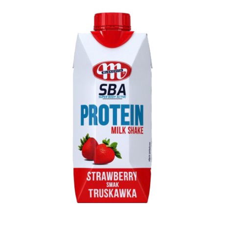 B130 Mlekovita Super Body Active o Smaku Truskawkowym (8x350g)