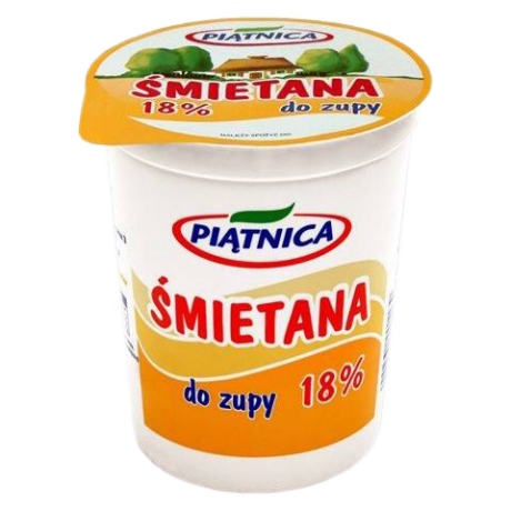 B136 Piatnica Smietana 18% (12x400g)