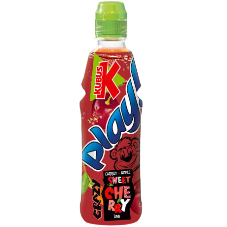 D128 Kubus Play Marchew, Jablko,Czeresnia (12x400ml)