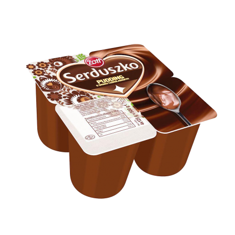 B80 Zott Serduszko Pudding o Smaku Czekoladowym (4x125gx6)