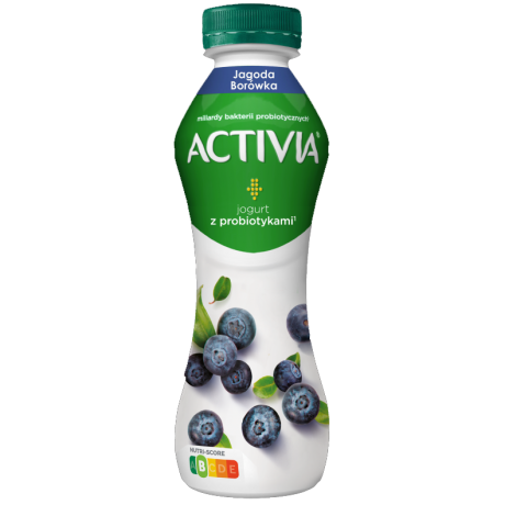 B180 Danone Activia Jagoda Borowka (6x280ml)