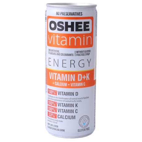 D177 Oshee Vitamin Energy D+K (24x250ml)