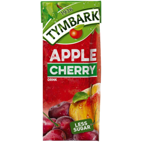 D186 Tymbark Jablko, Wisnia (27x200ml)