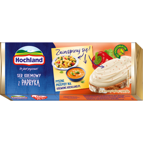 B126 Hochland Ser Topiony Bloczek z Papryka (6x90g)
