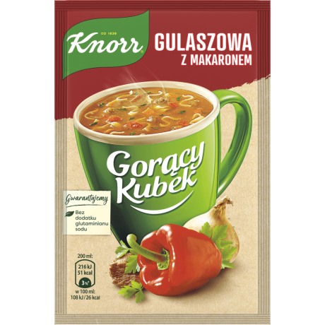 J24 Knorr Zupa Goracy Kubek Gulaszowa z Makaronem (38X16G)