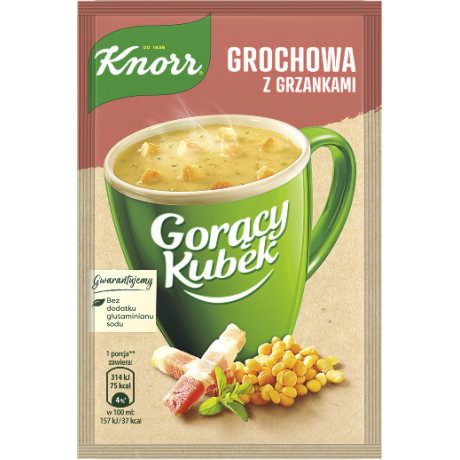 J39 Knorr Zupa Goracy Kubek Grochowa z Grzankami (38X21G)
