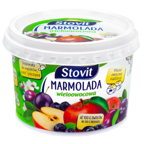 L25 Stovit Marmolada o Smaku Wieloowocowym (8x240g)