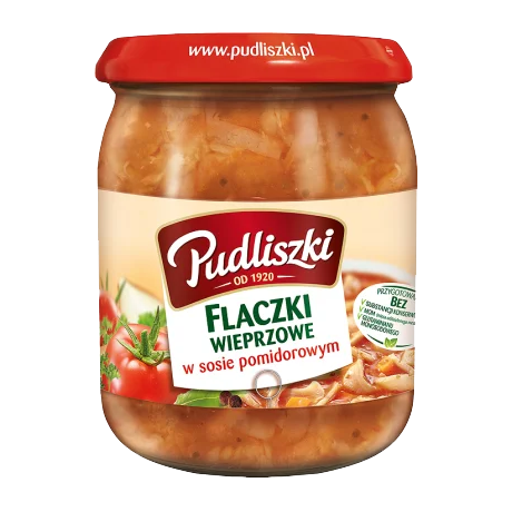 M6 Pudliszki Flaczki Wieprzowe W Sosie Pomidorowym (4x500G)