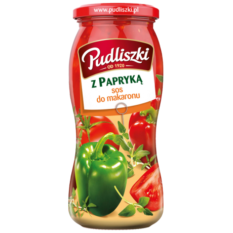 M18 Pudliszki Sos do Makaronu z Papryka (6x500g)