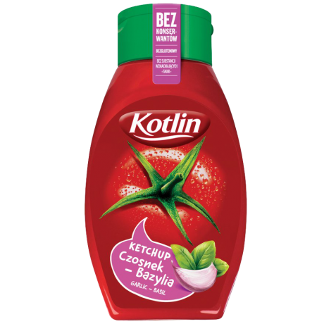 N50 Kotlin Ketchup Czosnek z Bazylia (6x450g)