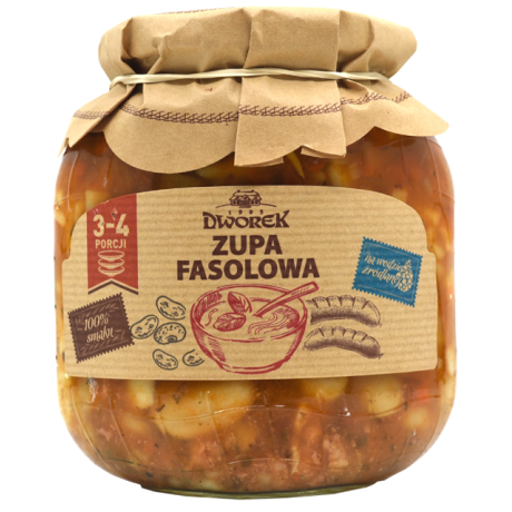 M50 Dworek Zupa Fasolowa (8x680ml)