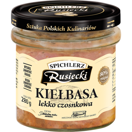 M66 Rusiecki Kielbasa Lekko Czosnkowa (4x280g)