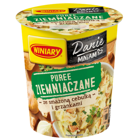 J30 Winiary Puree Ziemniaczane ze Smazona Cebulka i Grzankami (8x59g)
