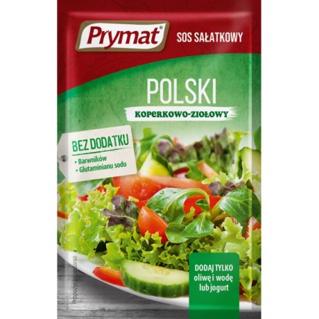 Q46 Prymat Sos Salatkowy Polski Koperkowo-Ziolowy (30x9g)
