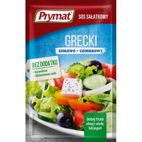 Q47 Prymat Sos Salatkowy Grecki Ziolowo-Czosnkowy (30x9g)
