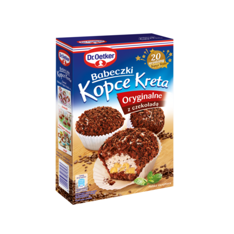 R7 Dr.Oetker Babeczki Kopce Kreta Oryginalny z Czekolada (8x264g)