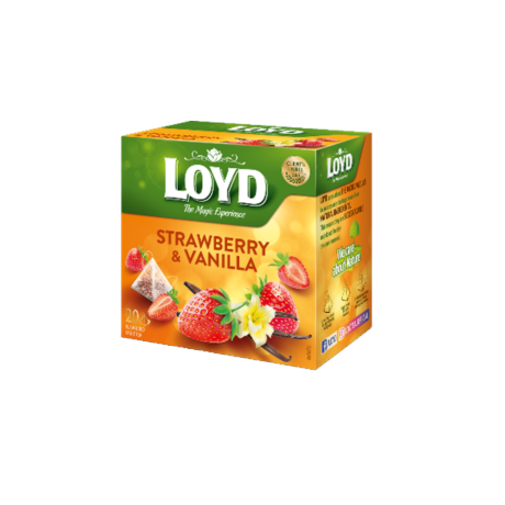 S113 Loyd Pyramid Tea  Strawberry & Vanilla (10x40g)