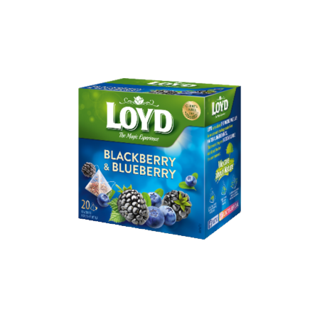 S116 Loyd Pyramid Tea Blackberry & Blueberry (10x40g)
