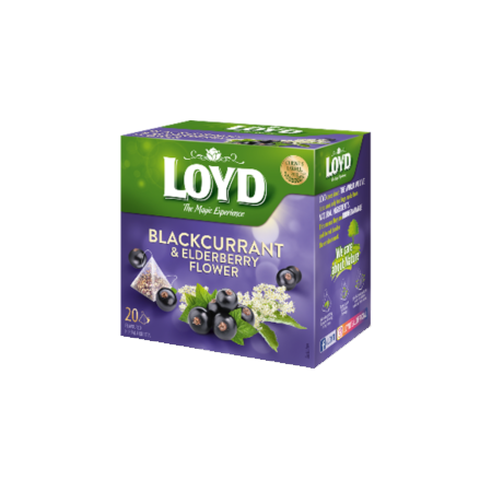 S117 Loys Pyramid Tea Blackcurrant & Elderberry Flower (10x40g)