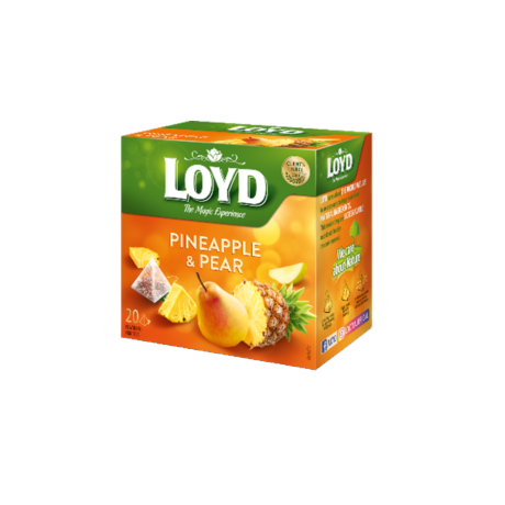 S47 Loyd Pyramid Tea Pineapple & Pear (10x40g)