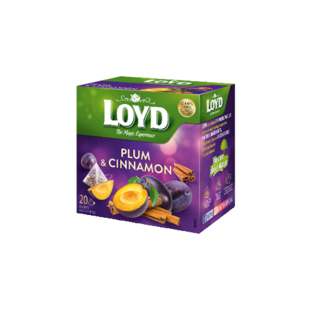 S119 Loyd Pyramid Tea Plum & Cinnamon (10x40g)