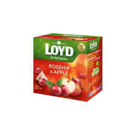 S120 Loyd Pyramid Tea Rosehip & Apple (10x40g)