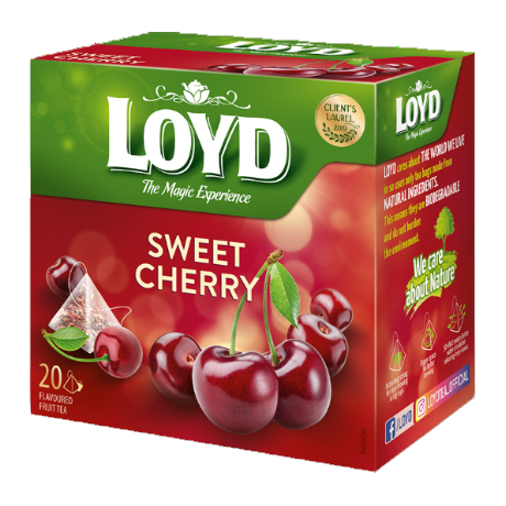 S121 Loyd Pyramid Tea Sweet Cherry  ( 10x40g)