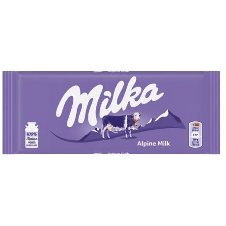 V21 Milka Alpine Milk (24x100g)