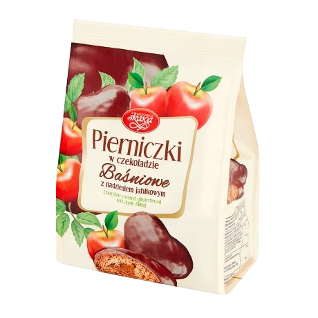 W68 Skawa Pierniczki w Czekoladzie  Jablkowe (12x150g)